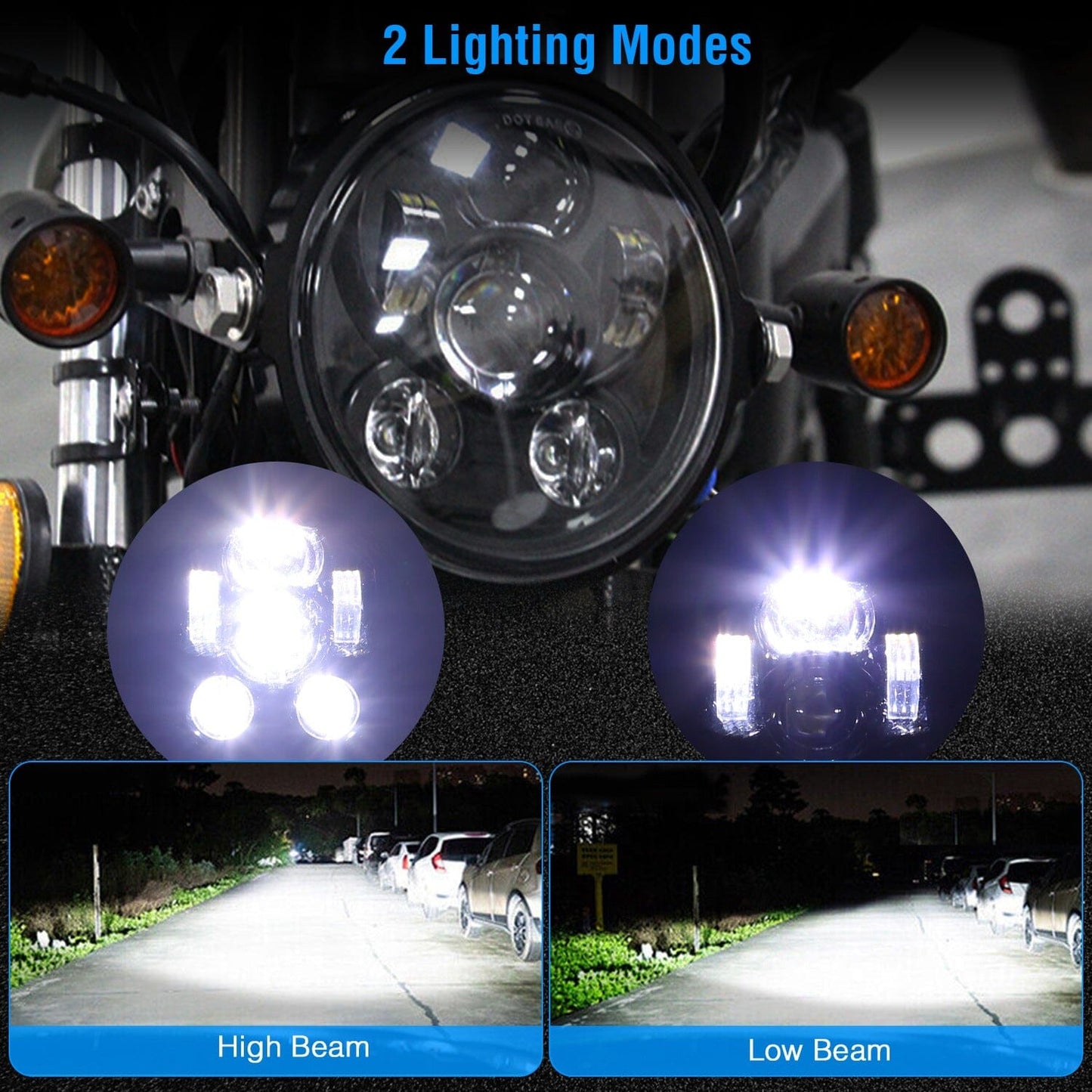 Skorter | 5.75-inch LED motorcycle light