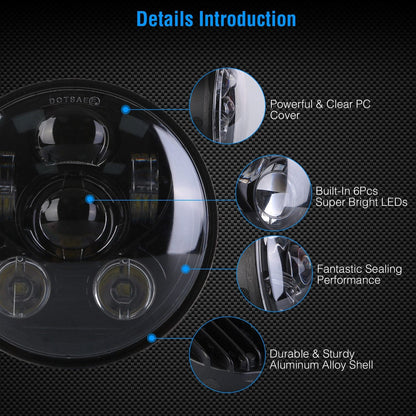 Skorter | 5.75-inch LED motorcycle light