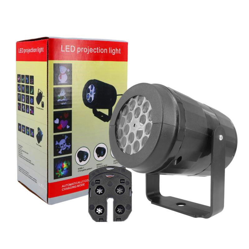 Skorter | LED Christmas Projector Snowflake Light Show – Waterproof Outdoor Lamp with 16 Patterns