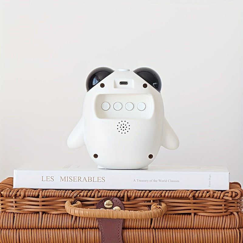 Skorter | PandaGlow - Cute USB Rechargeable Alarm Clock with Temperature Display