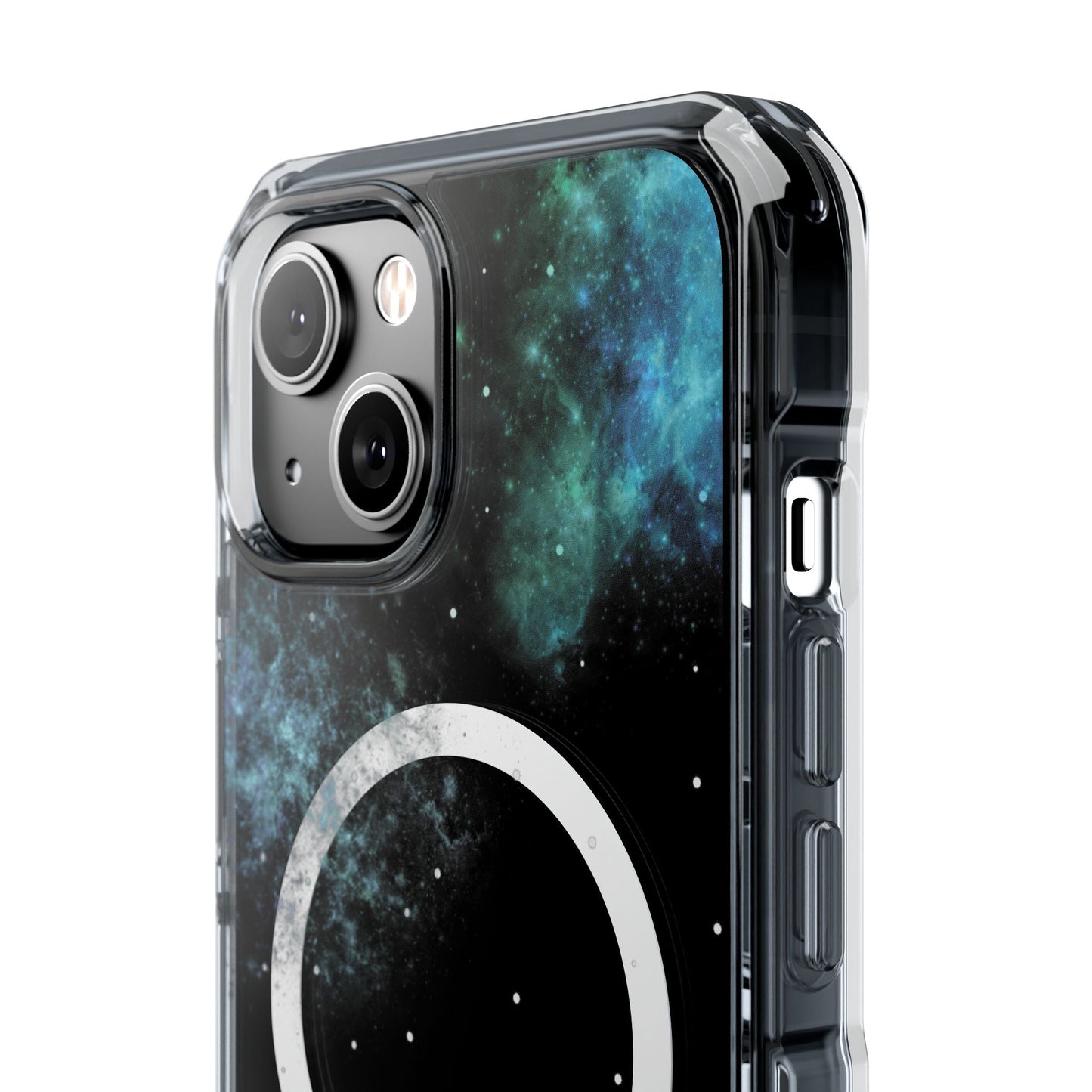 Skorter | Fluff's - Nebula the Siamese in Space Magnetic Clear Case for iPhone Series