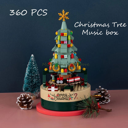 Skorter | 360 PCS Music Box Christmas Tree Building Blocks