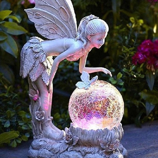 Skorter | Home garden solar energy decoration Fairy Statue