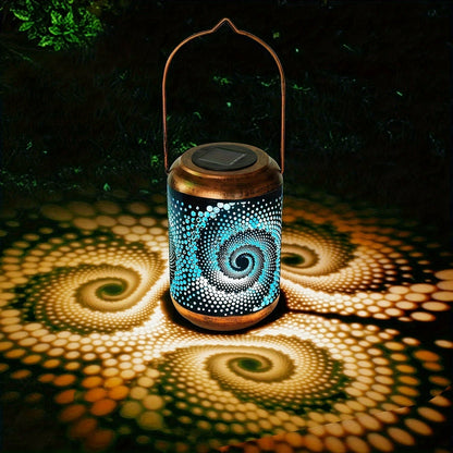 Skorter | SolarLantern - Hanging Solar Lamps for Outdoors, Hollow Metal LED Lamps
