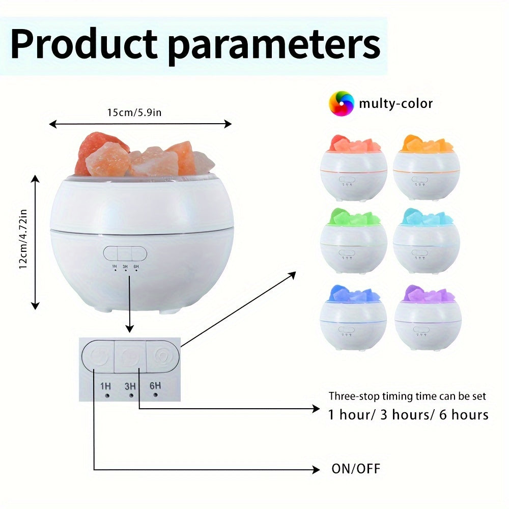 Skorter | Salt lamp diffuser - 3-in-1 essential oil diffuser, Himalayan salt lamps & humidifier