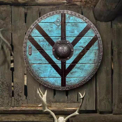 Skorter | Eivor Valhalla Raven Battle Damaged Viking Wooden Shield 30CM