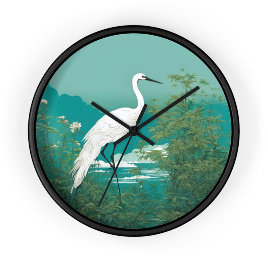 Skorter | Crane Art Wall clock