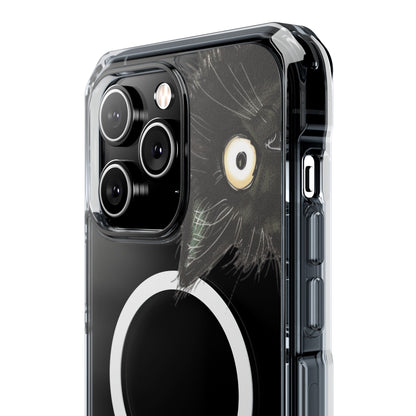 Skorter | Black Cat Magnetic Clear Case for iPhone Series