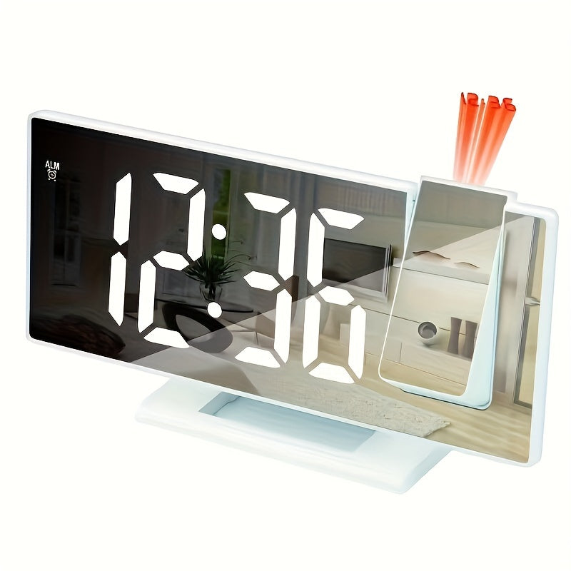 Skorter | ProjectTime - Large LED Mirror Clock with Projection