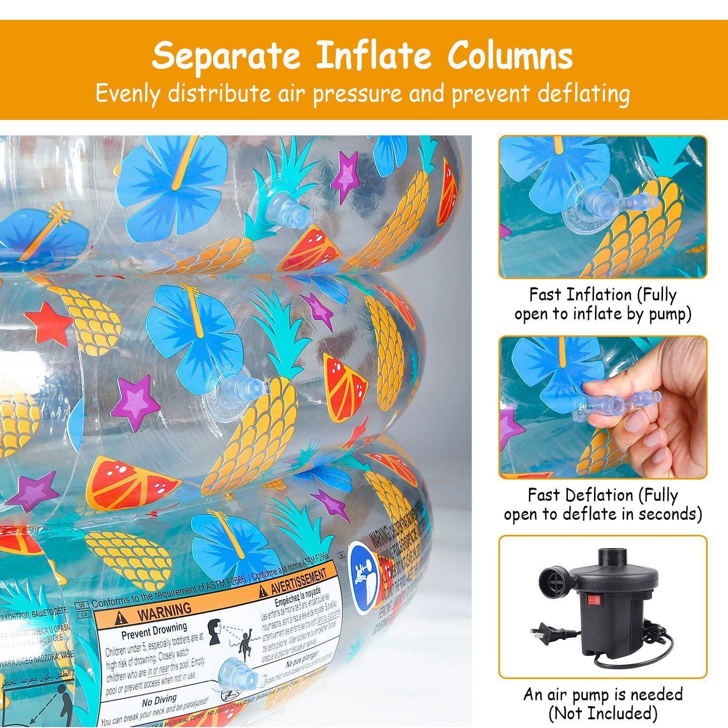 Skorter | 59x21" Inflatable Swimming Pool