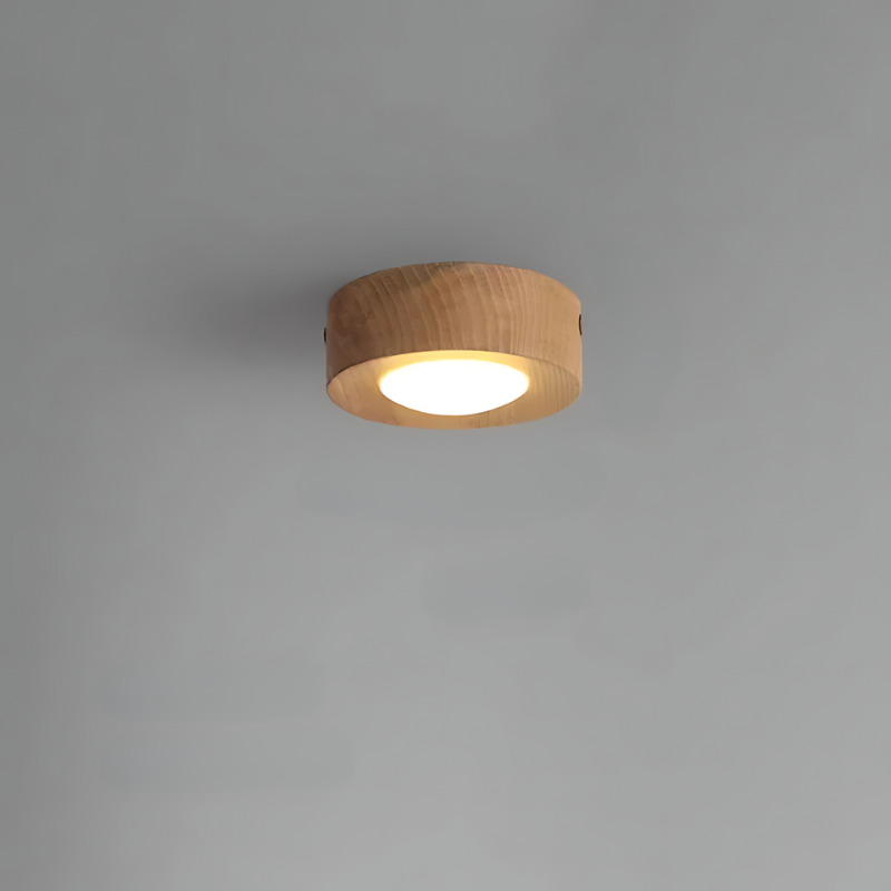 Skorter | | Walnut ceiling lamp with LED spotlight
