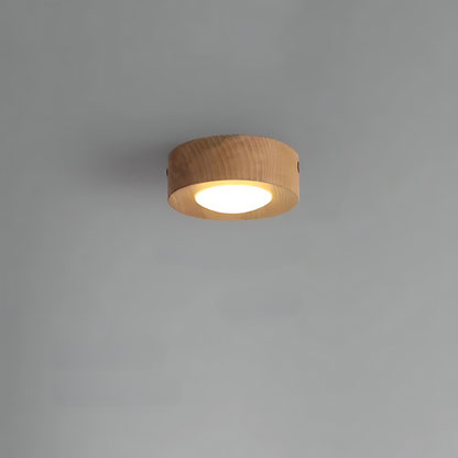 Skorter | | Walnut ceiling lamp with LED spotlight