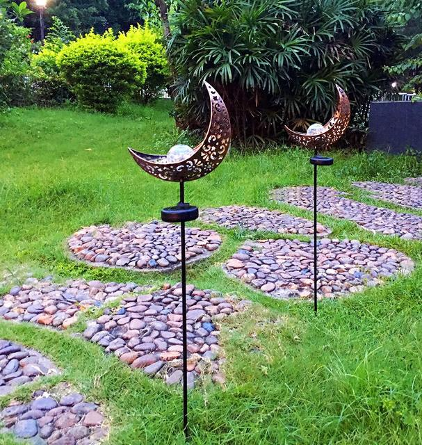 Skorter | Solar Garden Light made of Metal – Waterproof LED Design in Moon, Flame, Sun or Star Shape