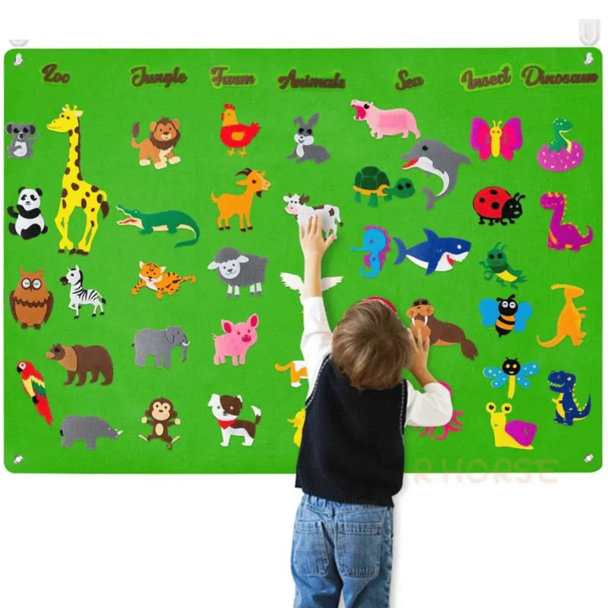 Skorter | ANIMAL FELT BOARD – Felt board for creative & screen-free learning from 3 years old