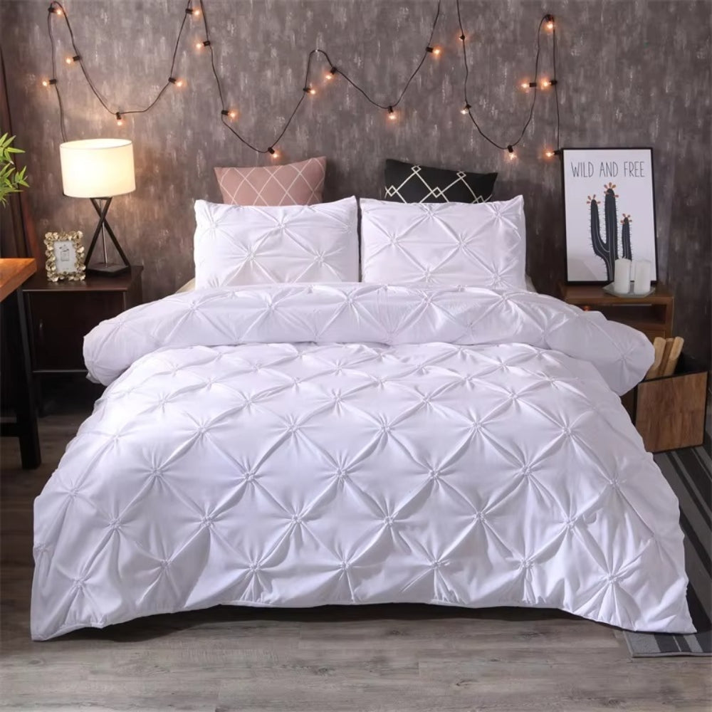 Skorter | Airweave Pintuck | 3pcs Duvet Cover Set