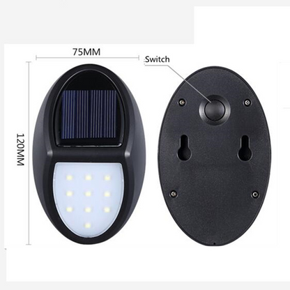 Skorter | Solar LED Wall Lamp for Outdoor – Weatherproof, Energy-Saving and with Motion Sensor