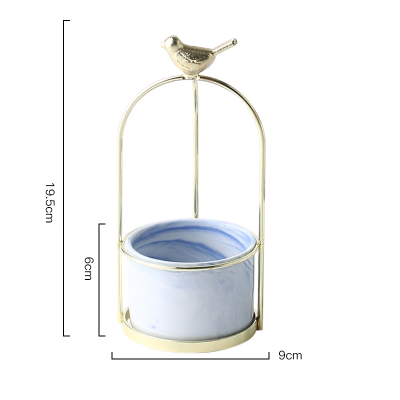 Skorter | Flower plant pots with bird design for stylish decoration