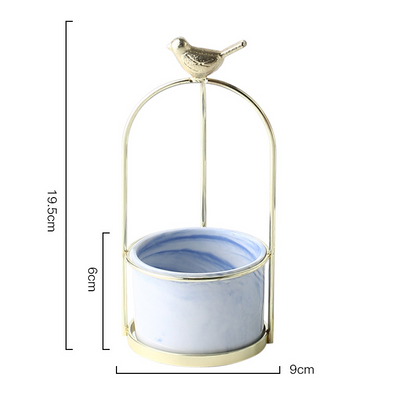 Skorter | Flower plant pots with bird design for stylish decoration
