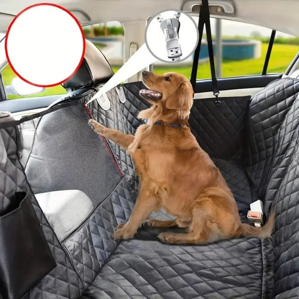 Skorter | Dog Car Seat with Hard Bottom & Back Seat Extender for Travel | Car Seat Protection for Large Dogs