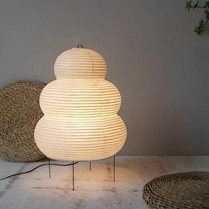 Skorter | Zen Floor Lamp – Japanese Wabi-Sabi Style with 3-Mode Dimmable LED Light
