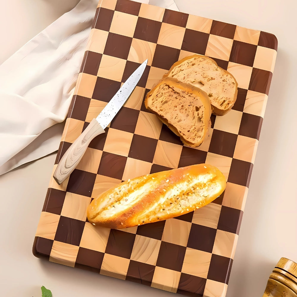 Skorter | Chess-Inspired Acacia Wood Chopping Board