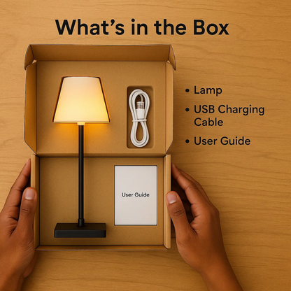 Skorter | Luminara™ | Modern Rechargeable LED Wireless Table Lamp | Portable Lighting for Home, Office & Outdoor Use