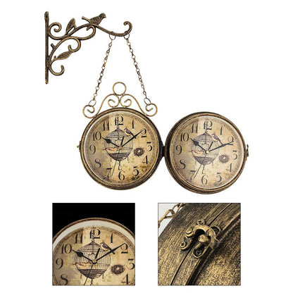 Skorter | Vintage metall väggklocka