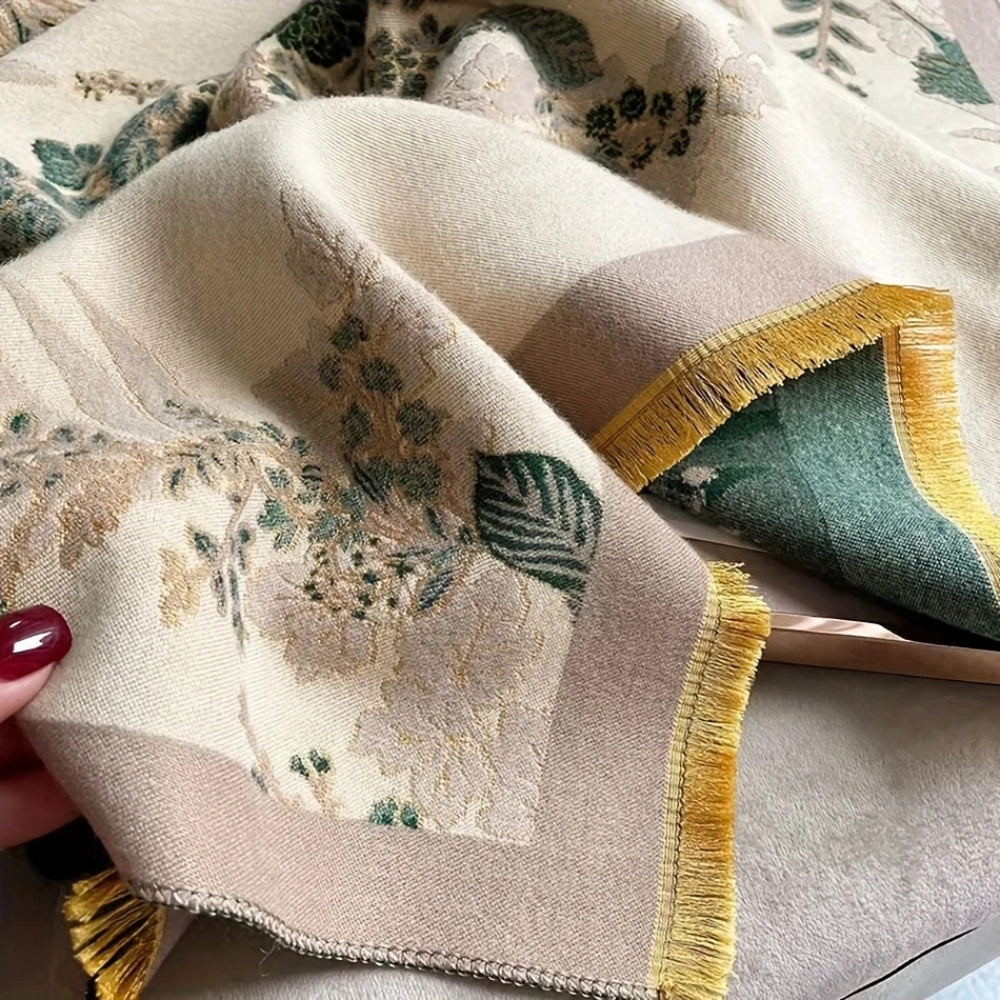 Skorter | Nuvé Floral Soft Double Sided Scarf