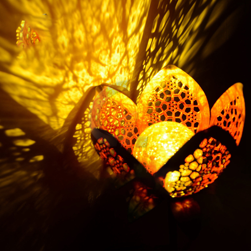 Skorter | Solar Garden Light Lotus Flower – Decorative LED Outdoor Lighting for Garden and Yard