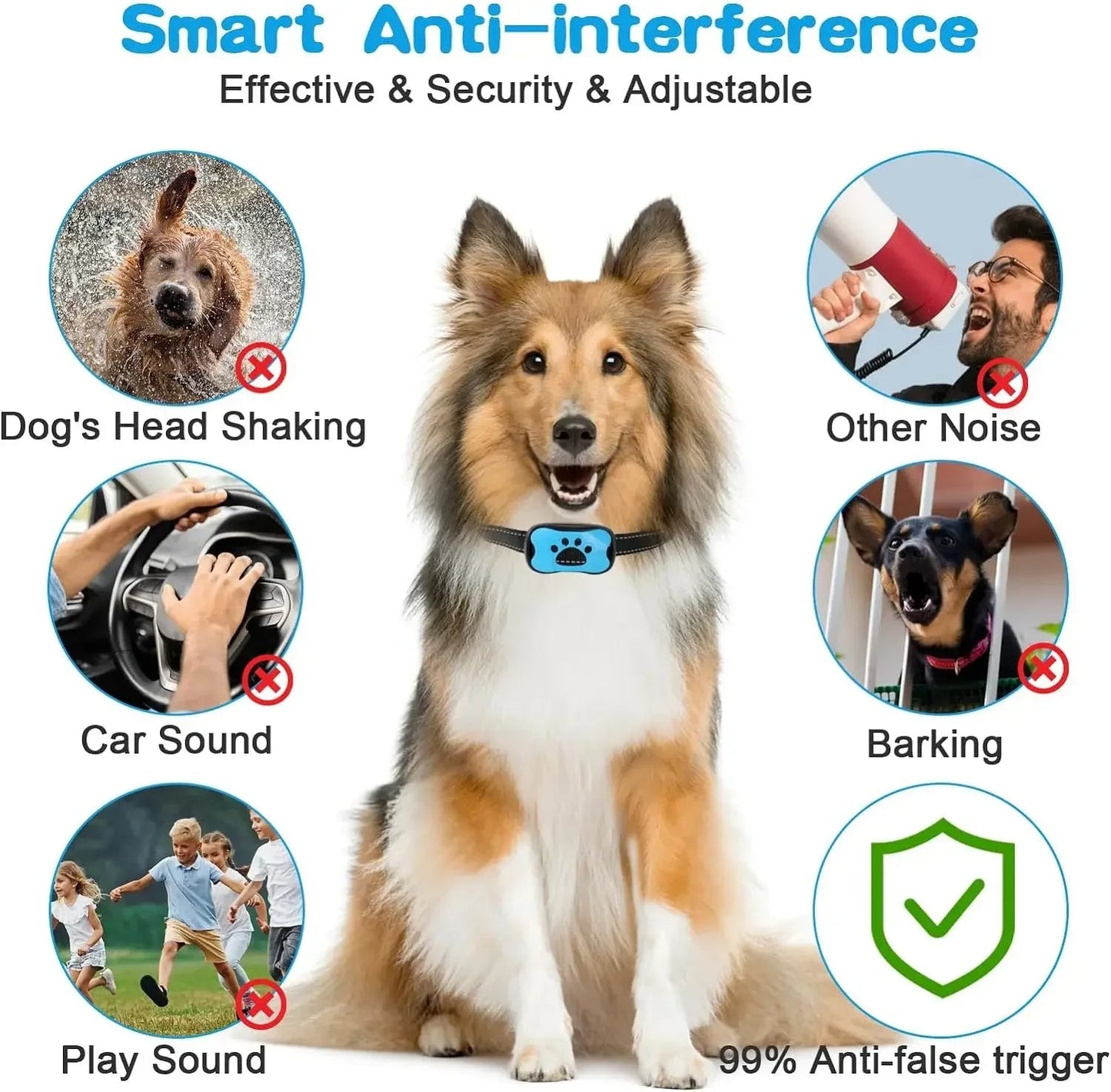 Skorter | Anti-Bark Dog Collar – Stop Unwanted Barking with the BarkBuddy Vibration Training Collar for Dogs