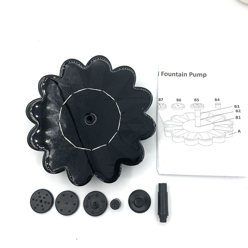 Skorter | Solar-powered fountain for the garden – Flower design water feature for ponds and pools