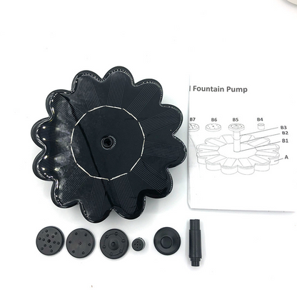 Skorter | Solar-powered fountain for the garden – Flower design water feature for ponds and pools