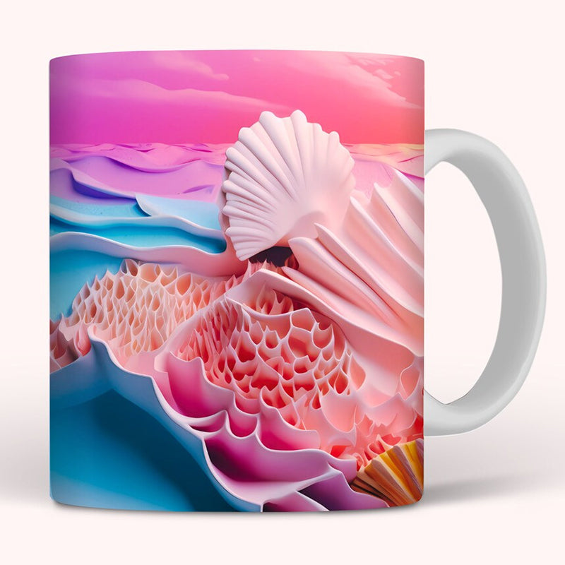 skorter | 3d Ocean Beach Breakthrough Theme Coffee Mug