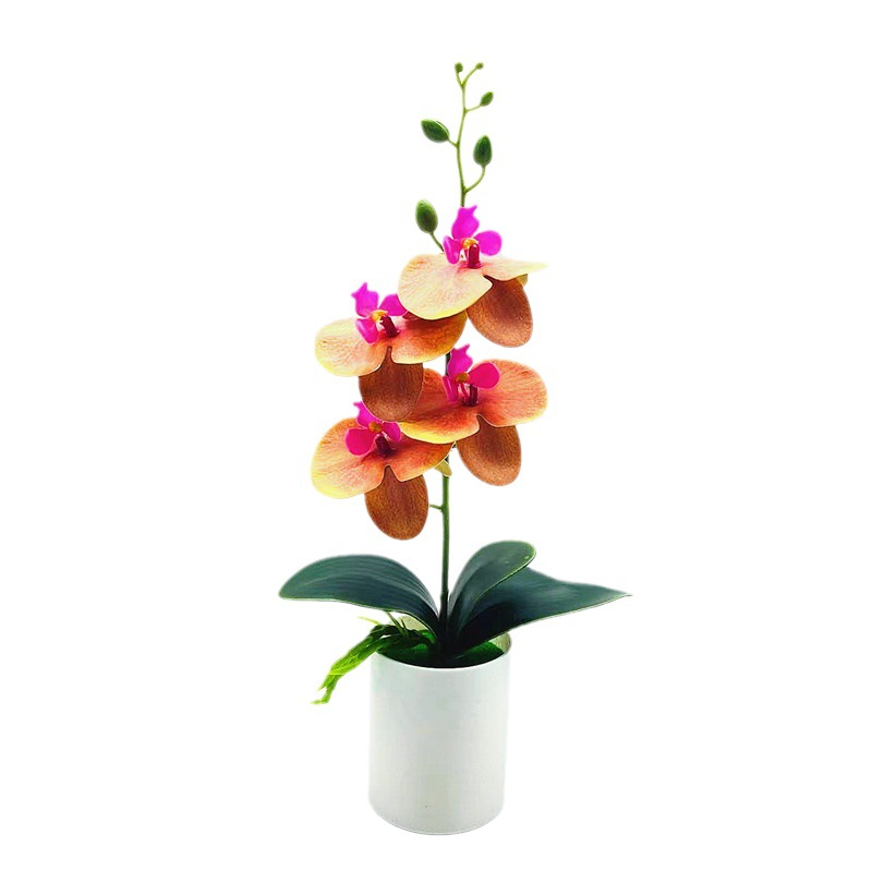 Skorter | Artificial Orchid Flower – Decorative Artificial Plant for Living Room and Table Decoration