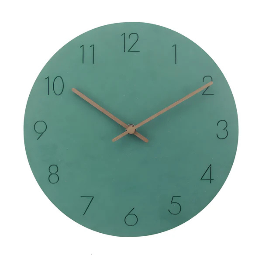 Skorter | Large Wooden Wall Clock – Minimalist Design with Silent Movement