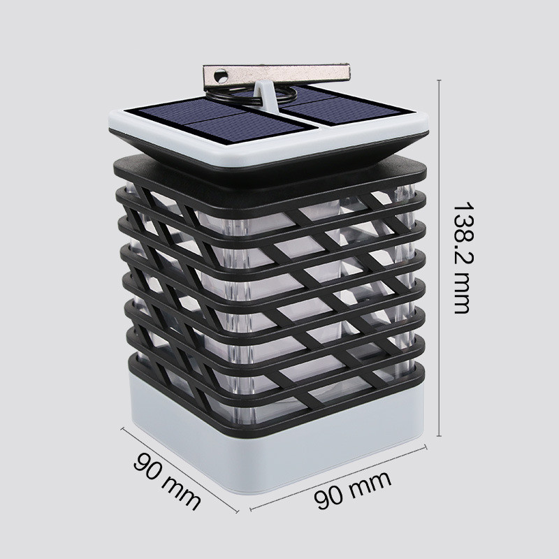 Skorter | Solar LED garden lantern with ribbed design – Decorative outdoor lighting for garden