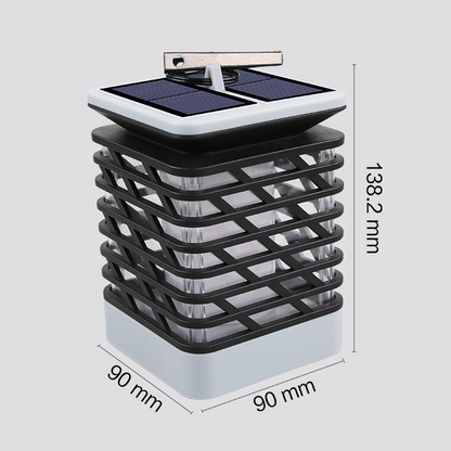 Skorter | Solar LED garden lantern with ribbed design – Decorative outdoor lighting for garden