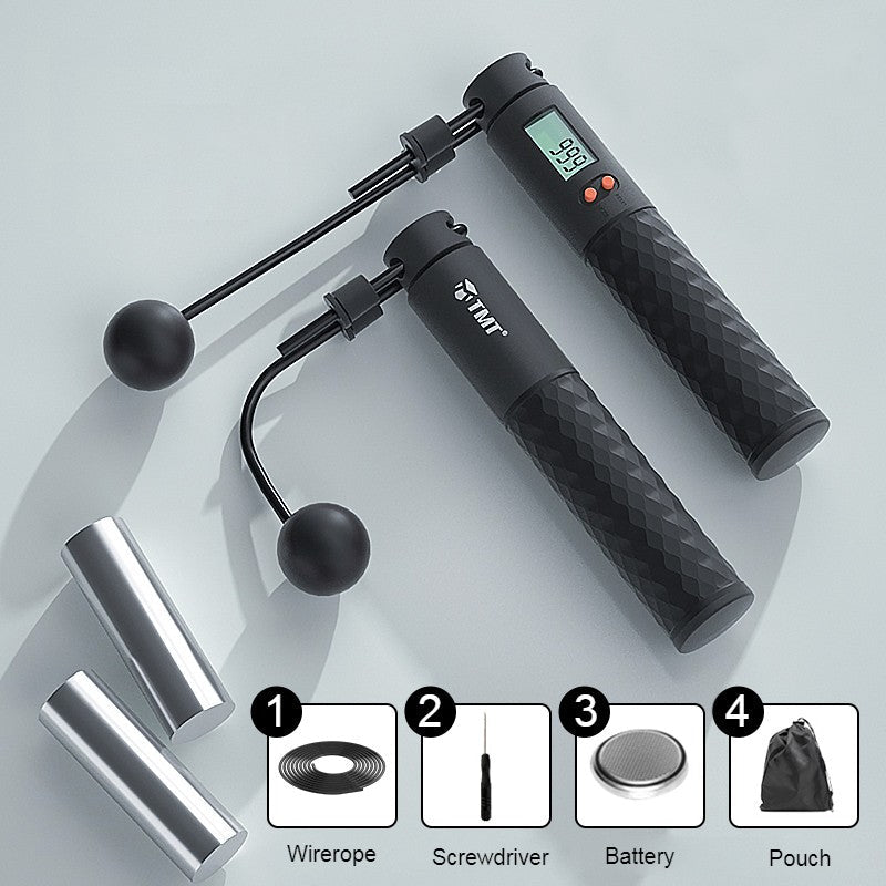 Skorter | 2-in-1 Weighted Smart Digital Jump Rope with Dual-rope Configuration, for Easy Full-body Workout