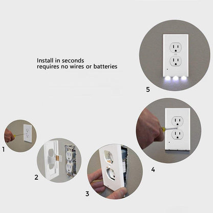 Skorter | Outlet wall plate with LED night lights