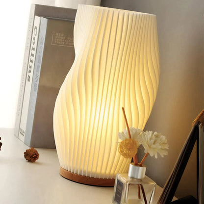Skorter | Wavecrest Table Lamp – Soft Glow Designer Lamp with Dimmable Warm & Natural White Light