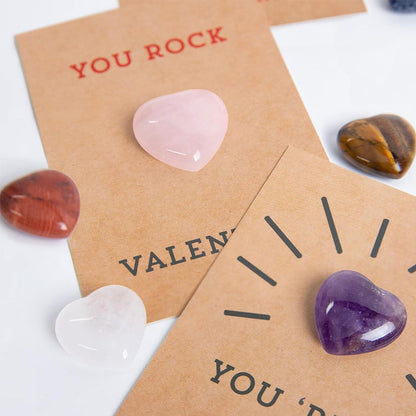 Skorter | 24-pack Valentine's Day cards with heart-shaped crystals