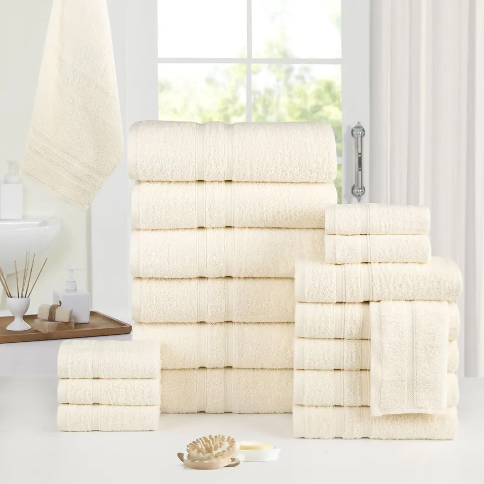 Skorter | 18-Bit: Bibb Home Zero Twist Egyptian Cotton Towel Set