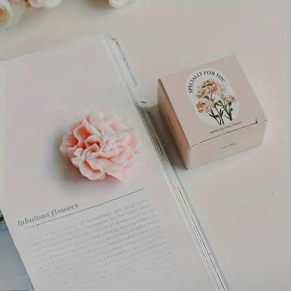 Skorter | 1pc Carnation Scented Candle – Decorative Candle for Mother's Day, Valentine's Day and Christmas