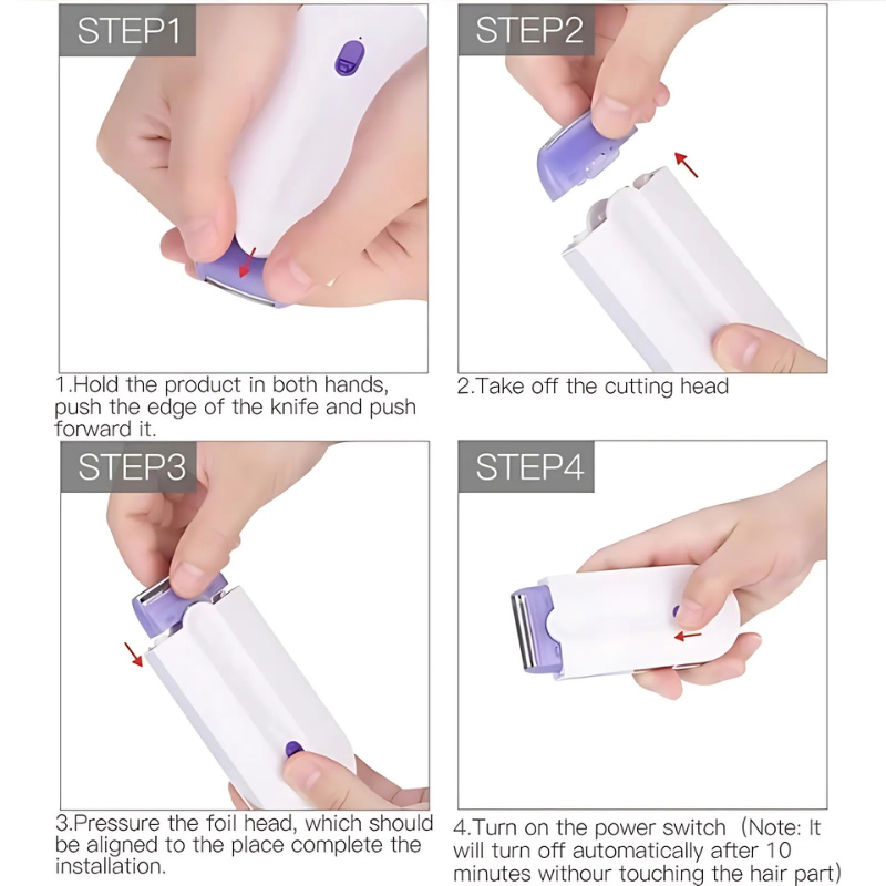 Skorter | FluweelSmooth Pro – Painless Laser Hair Removal Device with Sensa-Light Comfort | For Face & Body