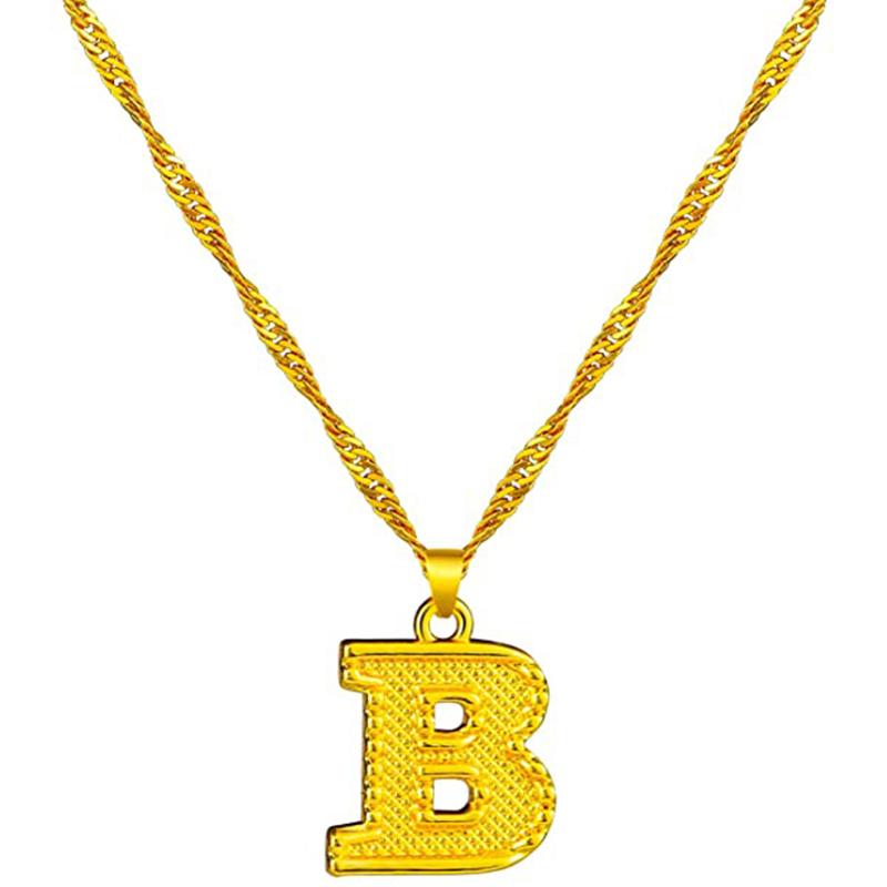 Skorter | 18K gold-plated initial letter necklace