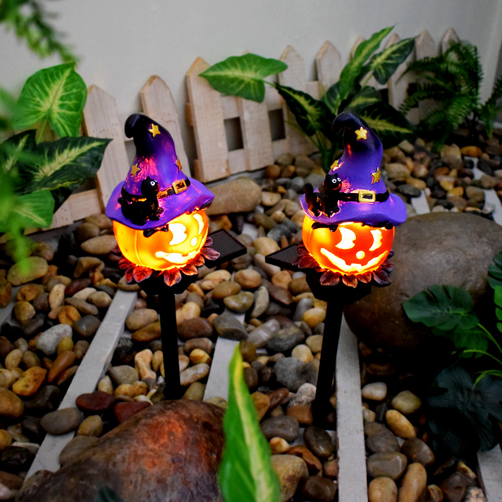Skorter | Halloween Solar Lights – Decorative LED Garden Lights with Pumpkin and Witch Designs