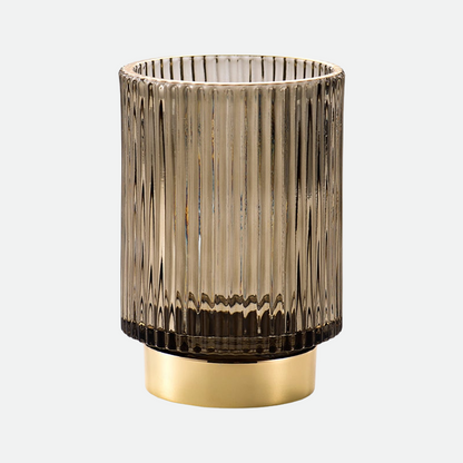 Skorter | Elise Gold Foil Glass Makeup Halter & Organizer