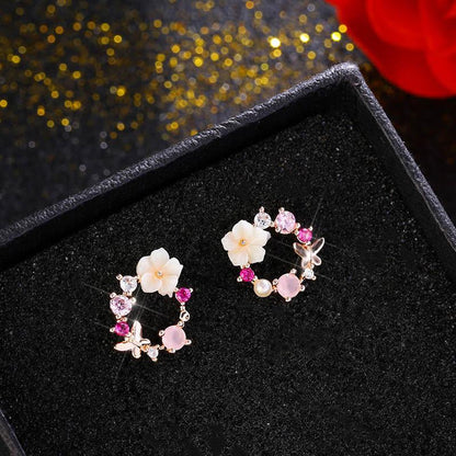Skorter | Flower Pearl Earrings