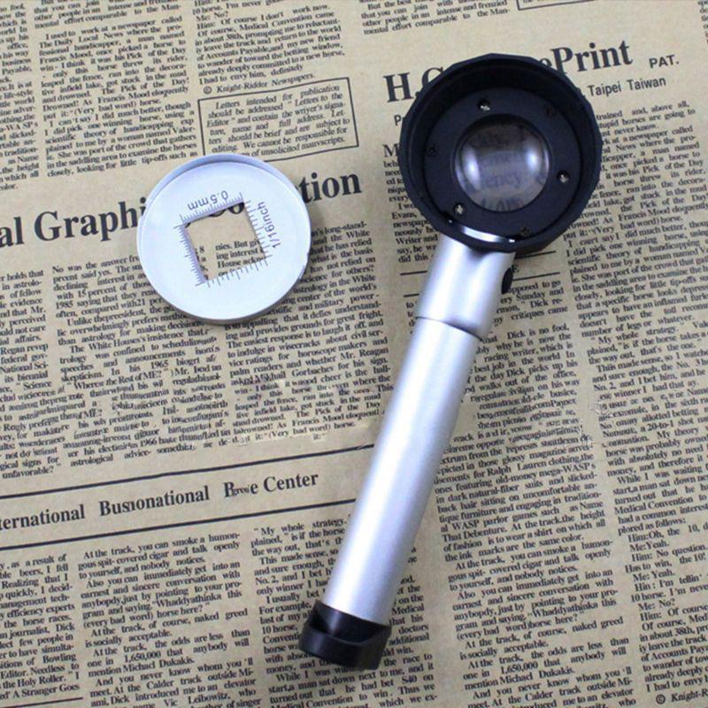 Skorter | 10X Magnifying Glass with Scale and LED Light