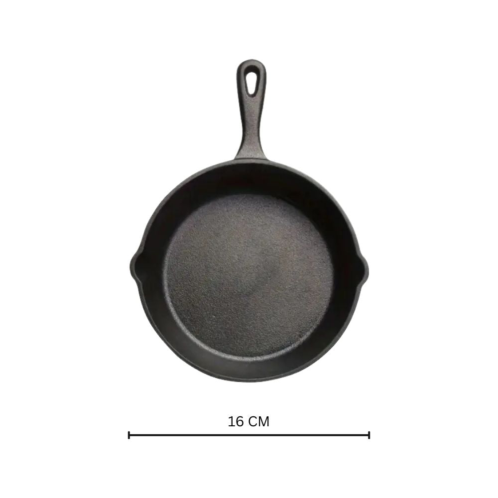 Skorter | Black Cast Iron Frying Pan